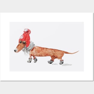 Funny Dachshound Lover Gift Posters and Art